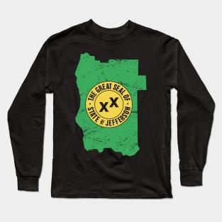 State Of Jefferson | Borders & Seal Long Sleeve T-Shirt